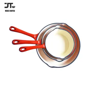 Bộ Chảo 3 Món Bằng Gang Tráng Men, Nồi Đa Năng Bằng Gang Đúc 6/8/10 Inch, Bộ Chảo Nướng Chất Lượng Cao Cho Đầu Bếp - Product Image 1