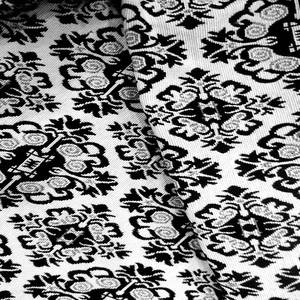 Designer Jacquard Tissu Tissé Écologique Vêtements pour Femmes Vestes Sacs Respirant Fil Lourd Teint Noir Blanc Warp Garçons - Product Image 4