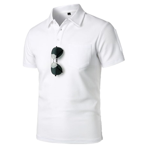 Polos respirants 100% coton pour hommes, dernière tendance, coutures multicolores, t-shirt polo à revers à manches longues - Product Image 1