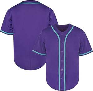 Maillot de baseball pour homme adulte personnalisé de haute qualité, 100% polyester, respirant, impression par sublimation, design personnalisé - Product Image 1