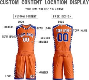Conjunto de uniforme de baloncesto personalizado para hombres camiseta y pantalones cortos impresos por sublimación con nombre y número de equipo - Product Image 5
