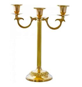 Chandelier en métal vintage candélabre décoration de la maison bougeoir fait à la main candélabre décor de mariage. - Product Image 4