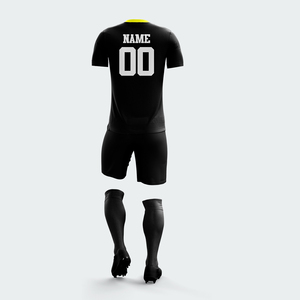ชุดยูนิฟอร์มฟุตบอลแบบขายส่ง ออกแบบเองได้ พร้อมกางเกงขาสั้น พิมพ์ลายด้วยความร้อน โพลีเอสเตอร์ 100% ป้องกันแบคทีเรีย รับสกรีนชื่อทีม - Product Image 3