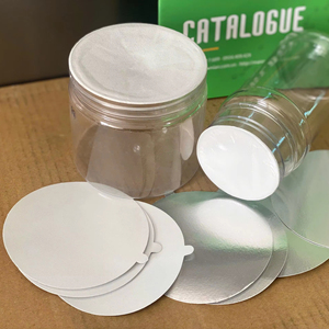 Tapas de papel de aluminio OEM ODM personalizadas de alto rendimiento, revestimientos de sellado por inducción para cierres de botellas de productos farmacéuticos de aceite comestible - Product Image 1