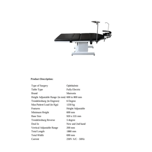 <strong>Manual</strong> Ot Table - Product Image 4