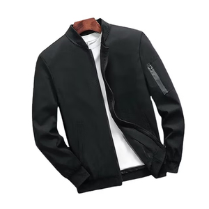 <b>Men</b> Winter New Arrival Fashion Latest Design Streetwear Low MOQ Stand Collar Casual <b>Jacket</b> with Front Logo Customizable - Product Image 2