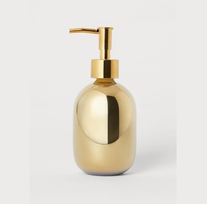 Designer style Metal Soap Dispenser Artistic Stainless Steel Liquid Soap Holder Bathroom Decor - Product Image 1