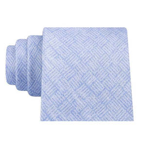 Cravatta Classica da Uomo Michael Kors con Logo a Blocchi Tonal Blu, Taglia Regolare, Realizzata in Twill di Seta di Alta Qualità - Product Image 2