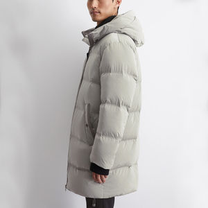 Chaqueta acolchada de manga larga de invierno de alta calidad 2025 para hombre con logotipo personalizado impreso, chaqueta acolchada larga al por mayor - Product Image 6