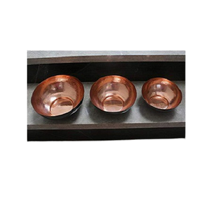 Bol de forme ronde de qualité supérieure en cuivre martelé différentes tailles bol de nourriture pour fruits et légumes au meilleur prix - Product Image 2