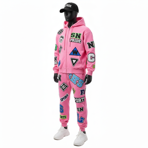 Conjunto Deportivo Unisex de Invierno, Informal, con Capucha, Transpirable, de Algodón Elástico en Cuatro Direcciones, Ecológico, Precio al por Mayor, Nueva Llegada - Product Image 5