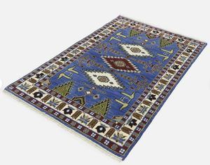 Tapis d'intérieur luxueux fait main noué à la main multicolores Design de nœuds modernes pour salon hôtel bureau commercial maison - Product Image 3