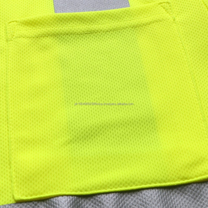 Camiseta de Trabajo de Alta Visibilidad con Cinta Reflectante de Seguridad para Hombre, Manga Corta, Ropa de Trabajo de Alta Visibilidad para Construcción - Product Image 6