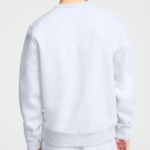 Sweat-shirt pour homme de haute qualité 100% coton couleur argent platine chiné, écologique, respirant, tricoté pour l'automne et l'hiver - Product Image 4