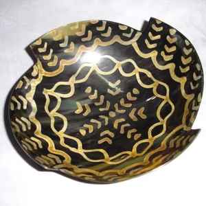 Bol en corne de buffle naturel de haute qualité, fabriqué à la main, vente de bols naturels par Home à bas prix - Product Image 1