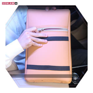 Reposabrazos para Auto Color Rojo Ciruela, Reposabrazos de Cuero Nappa ODM al por Mayor, Reposabrazos Universal Impermeable para Auto, Accesorios Interiores para Auto, Caja de Reposabrazos - Product Image 3