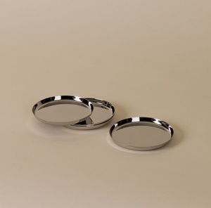 New Octagon brushed gold stainless steel <b>coasters</b> <b>set</b> of twelve modern luxury drink holders for tabletop protection home kitchen - Product Image 6