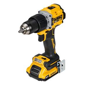 Kit de Taladro Percutor Inalámbrico de 20V MAX XR sin Escobillas de 1/2 Pulgada, Amarillo DCD805D2, para Aplicaciones Industriales y de Bricolaje, Demolición Eléctrica - Product Image 1