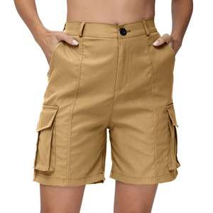 2024 femmes été Cargo Shorts solide décontracté poches plage pantalons courts Harajuku Chic pantalons courts tout Match Streetwear bas - Product Image 6