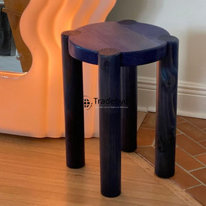 Taburete de madera redondo moderno elegante hecho a mano con función ajustable para apartamento decoración de lujo Tradebyd - Product Image 1