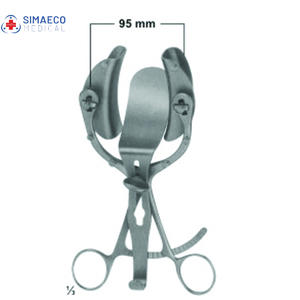 Retractor Quirúrgico Manual SIMAECO Legueu 80x31 mm con Hoja Central para Vejiga, Instrumentos Quirúrgicos Básicos SM-101 con Certificación CE - Product Image 1