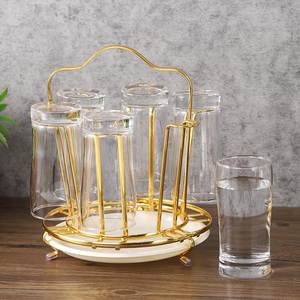 High Quality Brass <b>Mug</b> Glass <b>Holder</b> Stand for Cheap Price Top Selling Product Brass Glass Cup <b>Holder</b> Stand Rack - Product Image 2