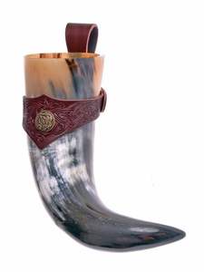 RUSTIC HORSE HORN DRINKING Elegant Viking Drinking Horn Perfect Holiday Gift with Premium Quality and a Modern Style - Product Image 3