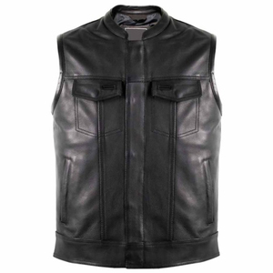 Chaleco Reversible de Cuero Genuino para Hombre, Ropa Exterior Informal de Lona Cálida, Transpirable, a Prueba de Viento, Personalizable, Verano, Último Diseño - Product Image 1
