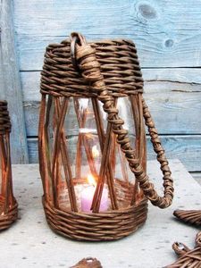 ตะกร้าหวายสานมือสำหรับปลูกต้นไม้ทำจากเหล็กและหวายสำหรับปลูกต้นไม้ในร่มและกลางแจ้งดีไซน์ไม่เหมือนใคร - Product Image 5