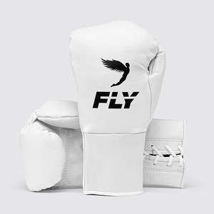 Gants de boxe d'entraînement de qualité supérieure, neufs, couleur blanche, design à lacets, gants de boxe professionnels personnalisés à vendre - Product Image 1