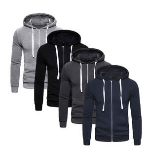 Tendance Haute Respirant Slim Fit Fermeture Éclair Hoodies En Gros Bas Prix Logo Personnalisé Hommes Hoodies Top Qualité 100% Coton Hoodies - Product Image 6