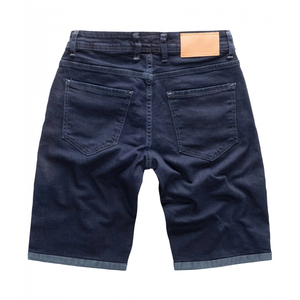 Short droit décontracté et robuste en denim 100% coton pour hommes bleus pour l'été et le printemps - Product Image 2