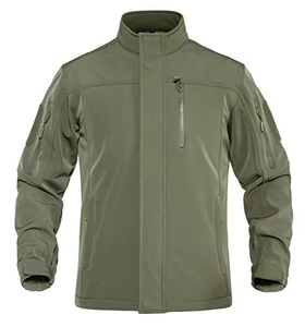 Veste tactique OEM avec veste softshell coupe-vent pour homme Vestes universitaires grande taille en tissu à séchage rapide imprimé - Product Image 1