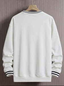 Sudadera de Manga Larga Personalizada con Logotipo Bordado, 100% Algodón, Estilo Urbano, Tela para Invierno, Suministro ODM - Product Image 4