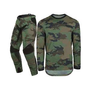 Conjunto de Traje de Motociclismo Todoterreno Profesional, Unisex, de Poliéster, Top y Pantalones de Carreras, Talla Grande, Ropa de Motocross - Product Image 4