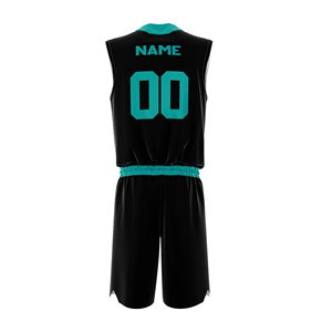 Uniforme de basket-ball d'été à bas prix vêtements de sport en polyester uni respirant ensembles grande taille avec technique d'impression par sublimation - Product Image 4