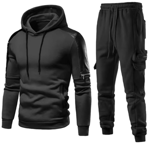 ชุดวอร์มแฟชั่นฤดูหนาวแบบมีฮู้ด ดีไซน์สั่งทำได้ ขายดี ทรงสปอร์ต  ลายพิมพ์ทันสมัย เสื้อสเวตเชิ้ต กางเกงสเวตแพนท์ ทรงปกติ - Product Image 6