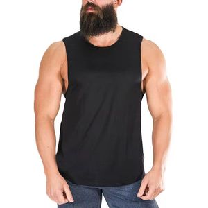 Nuevo chaleco sin mangas de algodón 100% para hombre, camiseta sin mangas de punto de alta calidad, ropa de calle informal, diseño superior holgado - Product Image 5