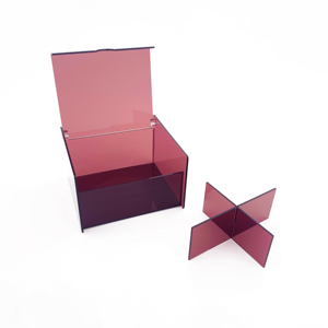Vitrina de cubo de acrílico pulido: Caja de acrílico sólido ecológica perfecta para exhibiciones de bolsitas de té - Product Image 4