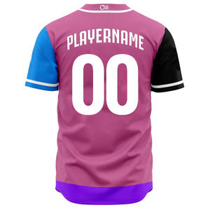 Camiseta de béisbol transpirable con sublimación de Año Nuevo de último diseño personalizado, logotipo frontal de MOQ inferior hecho de poliéster 100% de tamaño adulto - Product Image 2