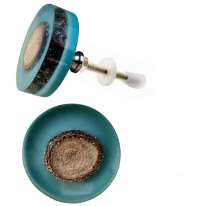 Turquoise Resin Wood Drawer <b>Door</b> Knobs Pull Handle <b>for</b> Kitchen Living Room Villa Mall Use-<b>for</b> Bathroom Warehouse School - Product Image 2
