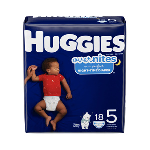Huggies Overnites Taille 3 Couches Huggies de nuit pour enfants huggies Couches (16-28 Lbs), 132 Ct - Product Image 4