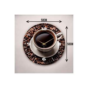 นาฬิกาแขวนผนังลายโต๊ะไม้สีสันสดใสขนาด50ซม. นาฬิกาแขวนผนังโต๊ะเงียบเหมาะเป็นของขวัญเป็นตัวเลข - Product Image 4