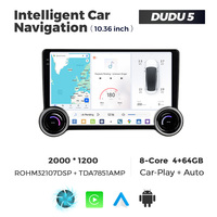 MEKEDE DUDUAUTO Autoradio Android Lecteur DVD Multimédia Stéréo 2Din WIFI GPS pour VW Benz BMW Audi Toyota Universel avec 2 Boutons
