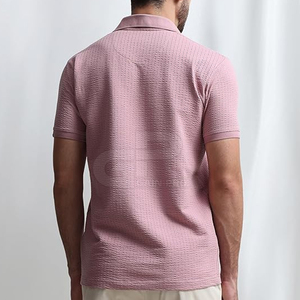 Camisa Moderna con Cuello Johnny para Atuendos Casuales Elegantes, Tela Suave, Corte Relajado y Estilo Versátil - Product Image 3