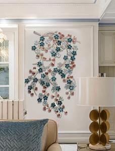Hermosa Decoración de Pared con Flores Azules, Ideal para Eventos, Decoración Festiva y Regalos para Ocasiones Especiales, Uso de la India - Product Image 4
