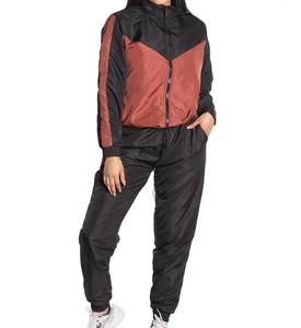 2024 haute qualité femme 2 pièces ensemble court coupe-vent surdimensionné fermeture éclair haut court coton ensemble court short et veste ensemble - Product Image 4