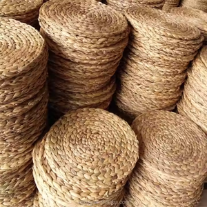 Round Water Hyacinth <b>Dinner</b> Pad <b>Mat</b> Placemat Tablemat for Wedding Woven Charger Plate Made in Viet Nam - Product Image 4
