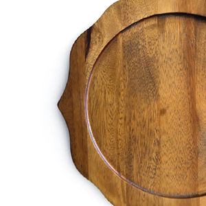 Placas cargadoras de madera de alta calidad al por mayor para la decoración de hoteles y bodas, la mejor placa cargadora de mesa para utensilios de cocina - Product Image 4