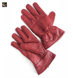 Guantes de Cuero para Mujer, Guantes de Cuero Marrón de Moda, Guantes Cálidos de Invierno para Chicas - Product Image 4